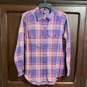 NWT Eddie Bauer Fremont Button Up Flannel Shirt